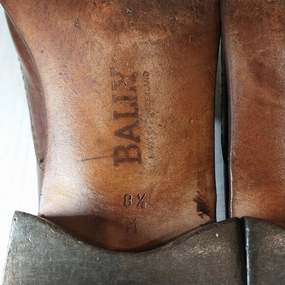 BALLY men's size 8.5 M brown Derby. - Picture 9 of 10